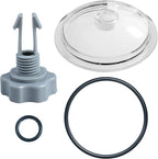 SF80110-1 Leaf Trap Cover Lid,Pool Leaf Trap Cover Lid,O-Ring & Valve,Fit for Intex 12 Inch (Pump Flow Rate: 2,100 GPH) Sand Filter Pump,NOT Fit for Intex 14&16 Inch,Sand Filter Pump Replacement Parts