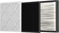 3-Stage Filtration Replacement Filters for M-T Air Scrubber, MERV-10 Pre-Filter, HEPA Filter & Carbon Filter Set (3 Pack) For Clean Air & Odor Control