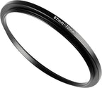 67-72mm Metal Step-Up/Down Ring Adapter Compatible with Mirrorless Cameras DSLR Lens, UV CPL ND Filter Thread Converter, Black
