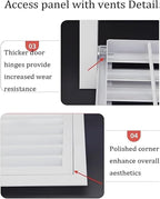 Decorative Return Air Grille Cover, Wall/Ceiling Vent Cover with Adjustable Design, Durables & Easy-to-Install for Home & Office, Cold Air Return Vent Cover(40x40in (102x102cm))