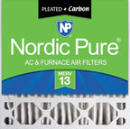 Nordic Pure 20x20x5 (Actual Size: 19 5/8 x 19 7/8 x 4 3/8) Honeywell Replacement Furnace Filters MERV 13 Plus Carbon 1 Pack
