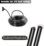 20 Pack Quick Connect 1/4" Drip Irrigation Tee Connectors, Universal Tee Fitting for 1/4 Inch Irrigation Tubing, Leak Free Fittings for Sprinkler or Drip Irrigation System