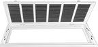 Venti Air 30" X 12" Steel Return Air Filter Grille with MERV 11 Filter Pre-Installed - Removable Face/Door for 1 inch Filters - HVAC Duct Cover Grill [Outer Dimension: 32.5"W X 14.5" H]