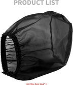 Waterproof Air Filter Rain Sock Motorcycle Dustproof Air Intake Protective Cover Air Cleaner Filter Fit for Harley Sportster XL Touring Road King Street Glide Dyna Softail