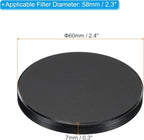 PATIKIL 58mm Lens Cap, Camera Lens Cap Cover Universal Front Metal Lens Filter Stacks Cap Protective Case for 58mm Camera Circular Polarizing Fader ND Filter, Black