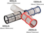 Garden Home 40-200 Mesh Large Flow Visible Filter Connector to Barb 16mm 20mm 25mm Hose Pre-Filter Garden Irrigation Agriculture Tool 1 Pcs Filter (Color : A, Size : 100Mesh)