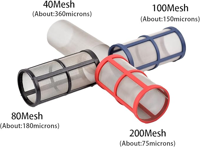 Garden Home 40-200 Mesh Large Flow Visible Filter Connector to Barb 16mm 20mm 25mm Hose Pre-Filter Garden Irrigation Agriculture Tool 1 Pcs Filter (Color : B, Size : 200Mesh)