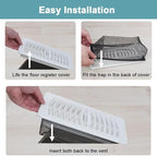 Floor Register Cover Trap，Floor Air Vent Cover Screen for Home Air Vent Filters 5-Pack Floor Vent Mesh Filters Net Trap… (2 x 10 Inch)