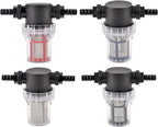 Garden Home 40-200 Mesh Large Flow Visible Filter Connector to Barb 16mm 20mm 25mm Hose Pre-Filter Garden Irrigation Agriculture Tool 1 Pcs Filter (Color : A, Size : 100Mesh)