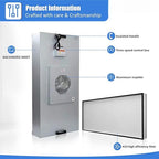 JJFFTAO，HEPA H14-Filter Laminar Flow Hood Updated FanFilter Unit（Include HEPA Filter）100/ISO Class 5 Cleanroom/Laboratory/Cleanroom/Mushroom Room, Laminar Air Flow Hood(46.2"x22.6"110V)