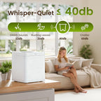 TOPZEE Electric Compost Bin for Kitchen - 3L Countertop Composter with Odorless Auto-Cleaning, Turns Food Waste to Fertilizer in 4 Hours, for Indoor Home Use, White