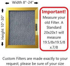 20X23X1 CARTER | MERV 8 | Lifetime HVAC & Furnace Air Filter | Washable Electrostatic | High Dust Holding Capacity