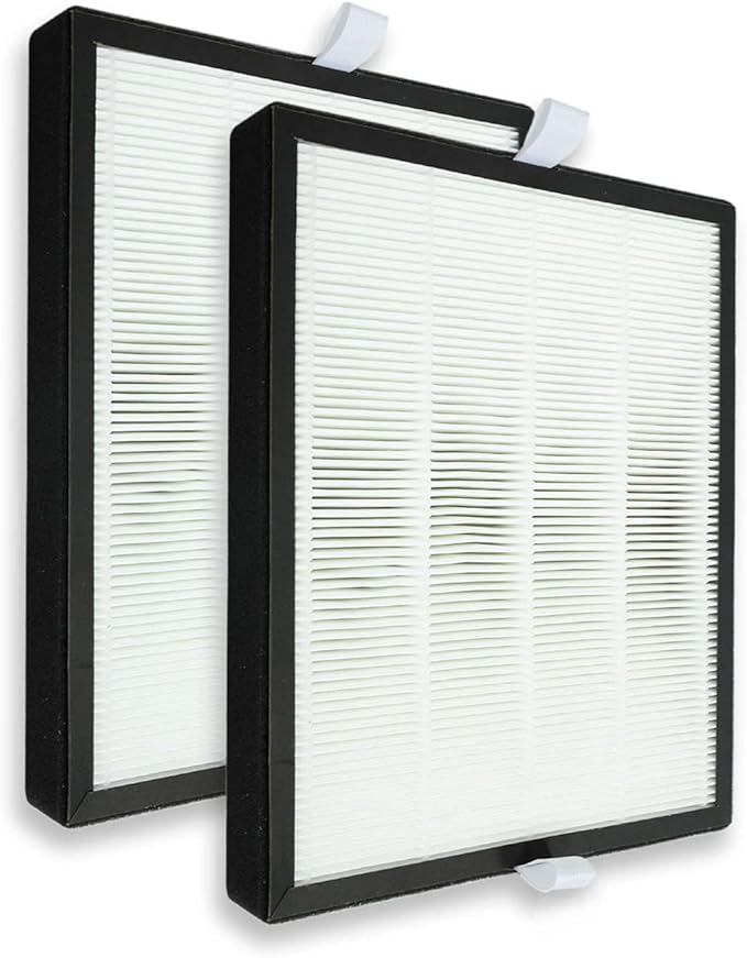 PUREBURG Replacement Filter Compatible with PARTU BS-10 Air Purifier, 2-Pack H13 HEPA Activated Carbon 2-in-1 3-Stage Filtration Air Clean Dust