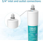AQUACREST AP431 Replacement Cartridge for Aqua-Pure AP430SS, Whole House Water Scale Inhibition System, Helps Prevent Scale Build Up On Hot Water Heaters and Boilers, Pack of 3