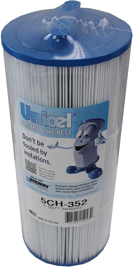 Unicel 5CH-352 35 Square Foot Media Replacement Hot Tub Spa Filter Cartridge with 151 Pleats (2 Pack)