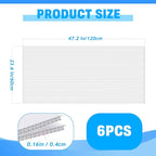 6 Pack Polycarbonate Greenhouse Panels, 4' x 2' x 0.16" Twin-Wall Polycarbonate Sheets for All Weather Greenhouse Covering, Excellent Light Transmission & Weather Resistance for Optimal Plant Growth