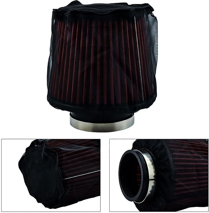 Air Filter Protective Cover, Universal Air Intake Filter Sock Cover Air Cleaner Protective Cover forHigh Flow Air Intake Filters (Small)
