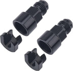 EVIL ENERGY 6AN Male to 5/16" Quick-Disconnect Female EFI Fuel Rail Fitting Aluminum 2PCS
