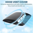 Car Universal Hood Vent Air Outlet Cover Compatible For Infiniti And Mazda Compatible For Tesla Hood Scoop Air Flow Intake Vent Cover