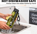 SurviMate 5-Stage 0.01μm Ultra-Filtration Filtered Water Bottle, BPA-Free Material, NSF/ANSI 42&372 Certified, Portable Water Filter Bottle for Survival, Camping, Hiking, and Emergency Use