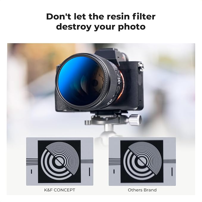 K&F CONCEPT 40.5mm UV/CPL/ND Lens Filter Kit (3 Pieces)-18 Multi-Layer Coatings, UV Filter + Polarizer Filter + Neutral Density Filter (ND4) + Cleaning Cloth+ Filter Pouch for Camera Lens (K-Series)