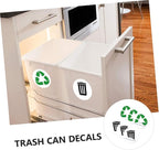 6 Sheets Self-Adhesive Garbage Classification Label Stickers for Waste Sorting Trash Can Decals for Home and Office Use Easy to Apply Waste Container Stickers
