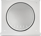 Vent Systems 6" Inch Air Supply Vent Cover with Rubber Gasket - White Galvanized Steel - Robust Weatherproof Outdoor Air Intake Box - Duct or Surface Mounting - Rain and Snow Protection