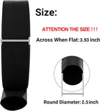 2.5" x 50 FT Pool Backwash Hose, Black Heavy Duty Reinforced PVC Lay Flat Water Discharge Hose for Swimming Pool Filter Pump,with 2 Clamp