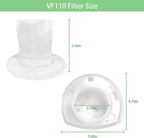 VF110 Filter, 6 Pack Replacement Vacuum Filters for Black & Decker VF110 Cordless Vacuum CHV1210, CHV1410, CHV1410B, CHV1410L, CHV1410L32, CHV1510, CHV9610, BDH2000L, 90558113-01