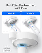 Waterdrop WD-EWFLL Alkaline Replacement Filters for Waterdrop Rechargeable Electric Dispenser WD-ED11L, Healthy Mineralized Alkaline Water, Does not Lower TDS, 3 Packs