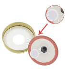 Zonon 64 Pieces Synthetic Filter Paper Stickers 20 mm 0.3 ?m Synthetic Filter Disc Tape Mushroom Applied Under Wide Mouth Mason Jar for Mushroom Cultivation