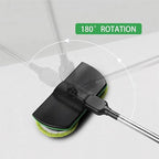 Cordless Electric Mop, 35dB Quiet Floor Cleaner with Dual Motor, Lightweight Spin Scrubber for Hardwood Tile Marble, Adjustable Handle, Rechargeable Polisher, Washable Pads，10 PCS Cleaning Cloth