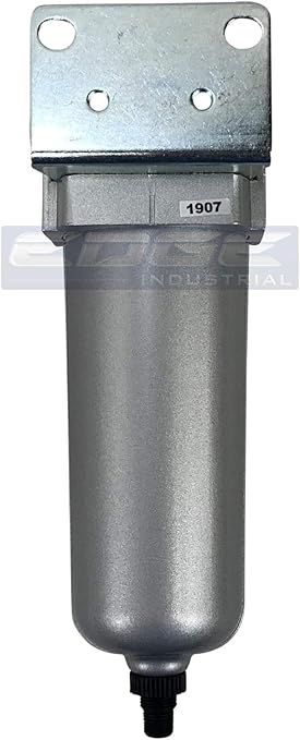 3/4" NPT Industrial Particulate Filter, Removes Water, Moisture, Debris from Compressed Air Lines, 5oz Bowl (175 PSI Max)