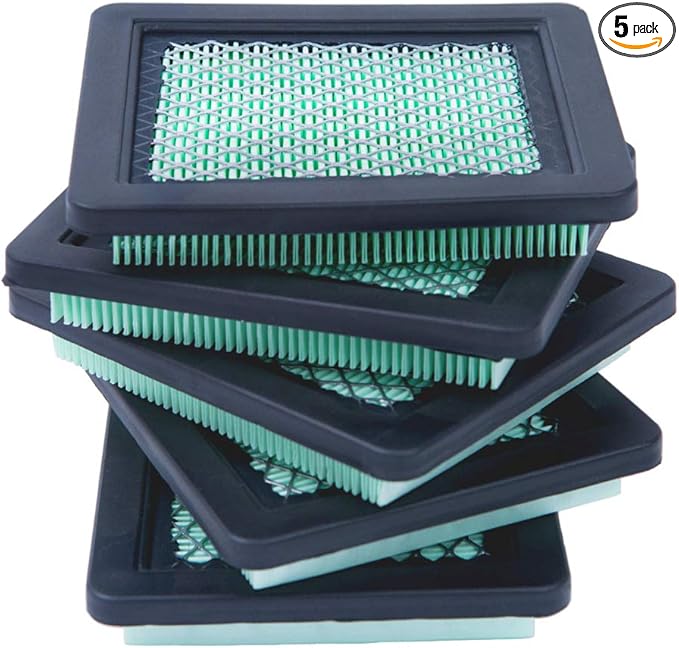 HOODELL 5 Pack 17211-zl8-023 Air Filter, Compatible for Honda gcv160 gcv190, Husqvarna 7021p, Premium Lawn Mower Air Cleaner Element