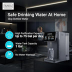 BLACK+DECKER Countertop RO+UV Water Filter | Hot and Ambient Water | 5-Stage Filtration System with Remineralization | IAPMO Tested and NSF Certified | No Installation Required | Portable water Filter