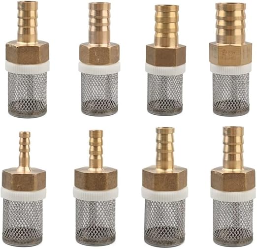 Pro-Grade Sprayer Filter Kit - 6/10/13/19mm Brass & SS Mesh for Car Detailing & Greenhouse Irrigation(6mm)