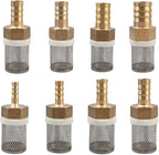 Pro-Grade Sprayer Filter Kit - 6/10/13/19mm Brass & SS Mesh for Car Detailing & Greenhouse Irrigation(8mm)