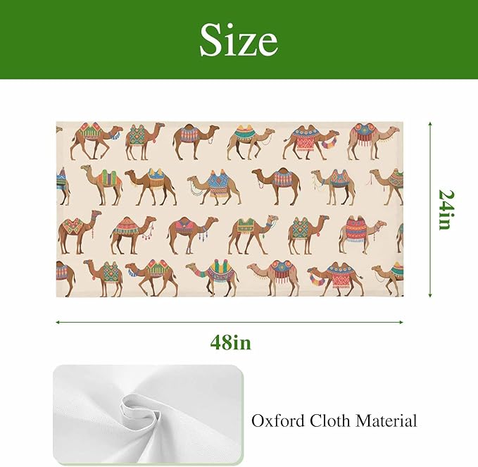 Fluorescent Light Covers for Ceiling Lights Desert Camel Magnetic Light Filters 2 Pack 4x2 ft Vintage Southwest Date Trees Ceiling Lights Cover for Classroom Office School Home Drop Lamp Decor