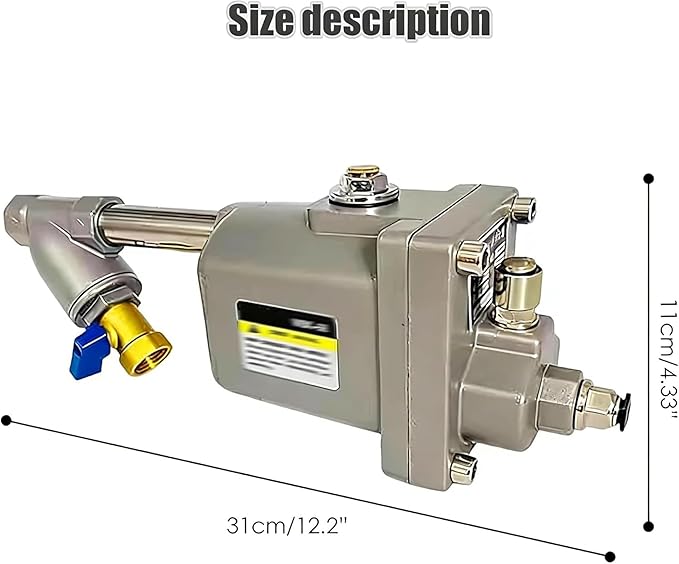 Zero Air Loss Automatic Drain Valve, 1/2" Npt Auto Drain Valve For Air Compressor, No Electricity Required, Mechanical Float Condensate Drain With Pre-Filter For Air Tanks Filters Dryers (blue)