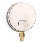 MEASUREMAN 4" Dial Size, Glycerin Filled Plumbing Pressure Gauge, 0-60psi, Stainless Steel Case, 1/4" NPT Lower Mount
