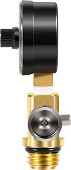 RV40600 98209800 Brass Air Relief Valve with Pressure Gauge, Air Release Valve Replacement Parts For All FNS, FNS Plus, Clean and Clear, Quad DE, Predator, 4000 Series, EasyClean, Warrior Pool Filter