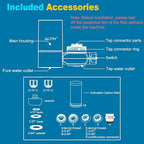 ALTHY Faucet Water Filter, BPA-Free Sink Tap Water Purifier, Certified Reduces Chlorine Heavy Metals & Bad Taste, Only Fits Standard Tap, Includes 1 System & 4 Filter