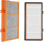 NKA AER.1 HAPF30AS for Holmes Air Purifier 3-in-1 Smoke Grabber HEPA Activated Carbon Filter Replacement Compatible with Smoke Grabber AER.1 HAPF30AS-U4R Air Purifier - 10" x 4.6" x 1.38", 1 Pack
