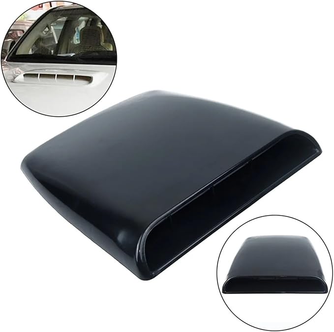 Universal Auto Engine Cover Hood Scoop Vent Car Bonnet Air Intake Inlet 4x4 Offroads Accessories Tuning Compatible For Honda Jazz Decorative(White)