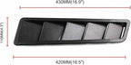 2Pcs Car Hood Vent Trim Louver Air Flow Intake Universal Compatible For Ford Compatible For Honda SUV Offroads(Carbon look)