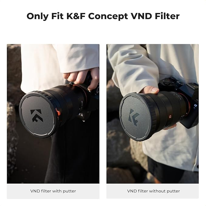 K&F CONCEPT 72mm Variable ND Lens Filter Cap TPU Material Filter Cap Only for K&F 72mm Adjustable Neutral Density Filter