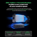 Creality Air Purifier for Resin 3D Printer, Smoke Purifier with 360°All-Round Purification 250m³/h Turbo Airflow Real-Time PM2.5 Display-Resin Version