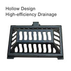 Manhole Cover and Frame Ductile Iron, Heavy Duty Drain Grate, One-Piece Design, Reinforced Drainage Covers for Yard, Garden, Construction Sites(50 * 30 * 12 cm/20 * 12 * 5 in)