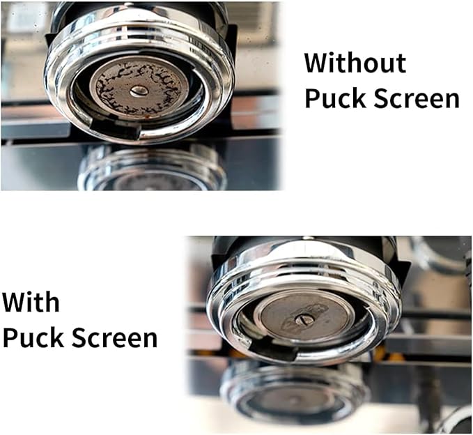 watchget 58.35 Espresso Puck Screen - Lower Shower Screen - 1.7mm Thickness Metal Reusable Coffee Filter for 58mm Protafilter Basket 316 Stainless Steel 150μm