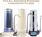 Anchor AF-1002 3-Stage Replacement Cartridge for Countertop Water Filtration Systems - Removes Heavy Metals, Chlorine, PFASs, Bad Taste & Odor